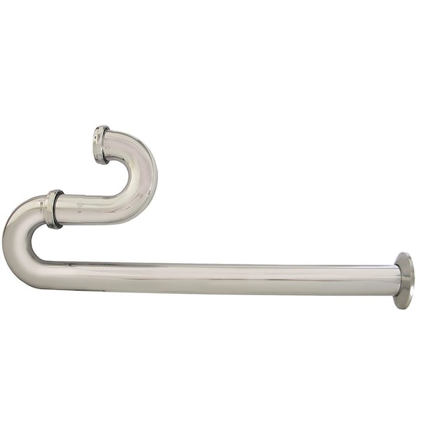 1-1/4in. Chrome Plated Brass S-Trap with Shallow Escutcheon Less Cleanout 22 Gauge